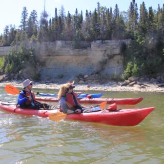 There is an ancient ruggedness to Hecla Island. You can step back 150 years to see remnants of the Icelandic settlement on Mikley, go back much further when learning about the indigenous ceremonial meeting grounds on Hecla, or take a giant step back to the time of the Ordovician tropical sea that existed here 480 million years ago.  This full day tour includes a paddle out to the punk Islands where we will enjoy a lunch and perhaps a late summer swim while taking in the beauty of this amazing landscape. Previous Lake kayaking experience required. There is still time for you to join this tour on September 5. See you on the water!